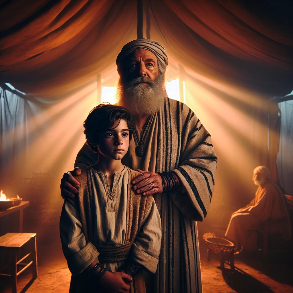 O filho mais novo de Jac├│ e Raquel, amado por seu pai