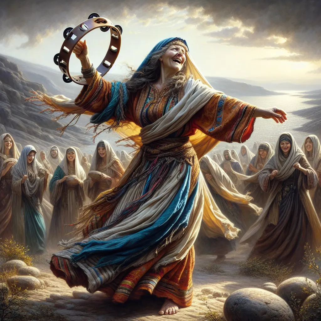 Profetisa e irm├ú de Mois├®s que liderou a adora├º├úo ap├│s a travessia do Mar Vermelho