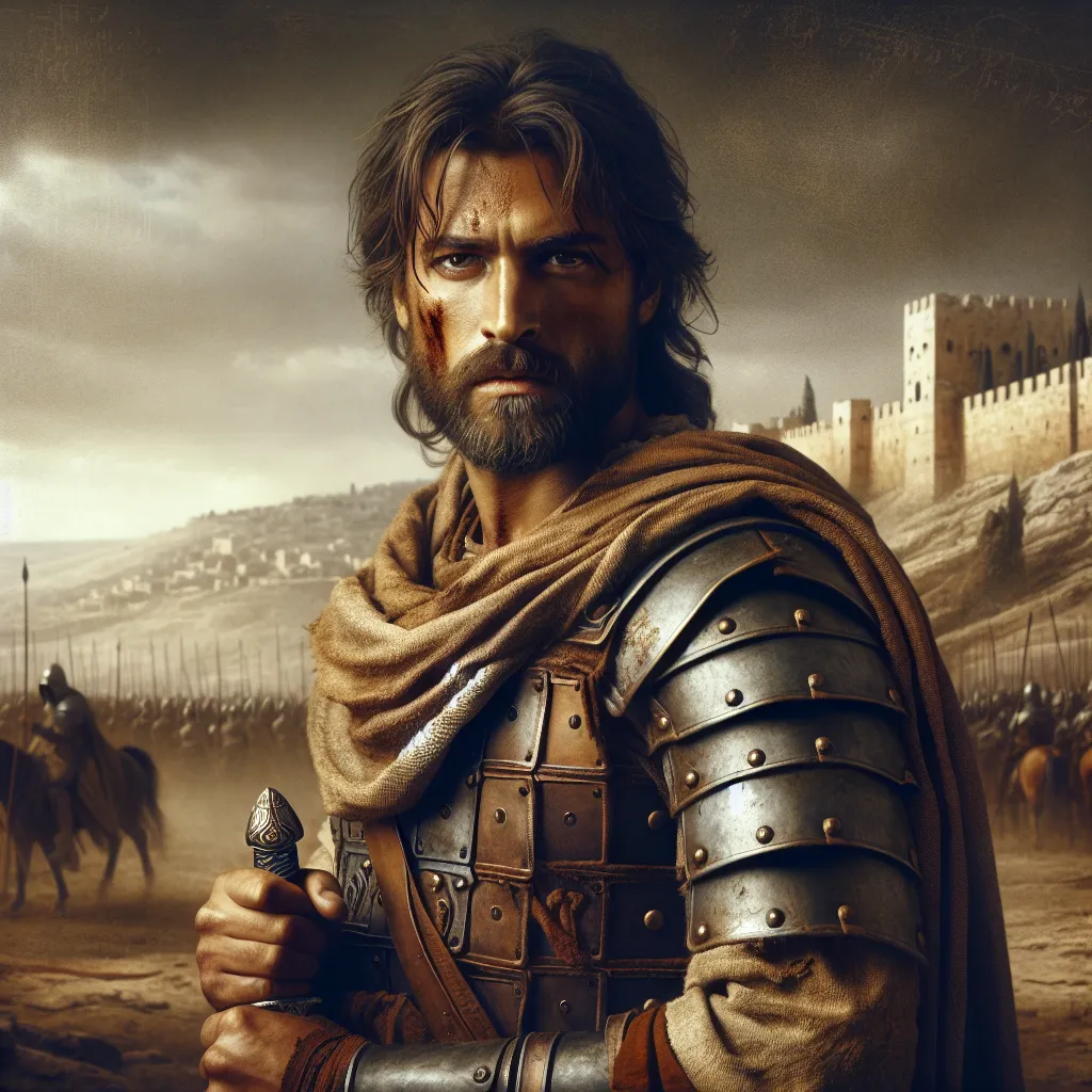 Comandante militar de Davi, leal mas violento