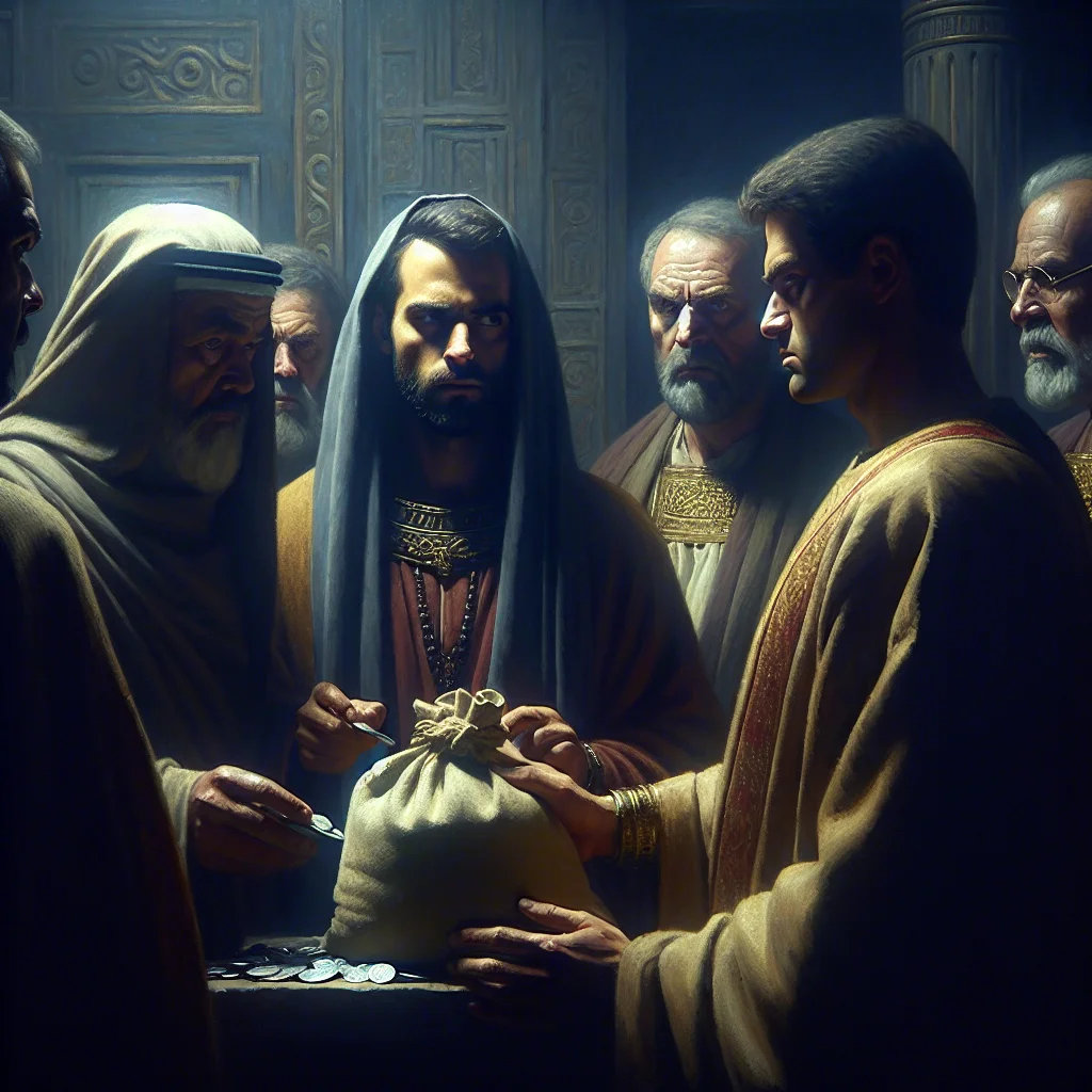 O disc├¡pulo traidor que vendeu Jesus por trinta moedas de prata