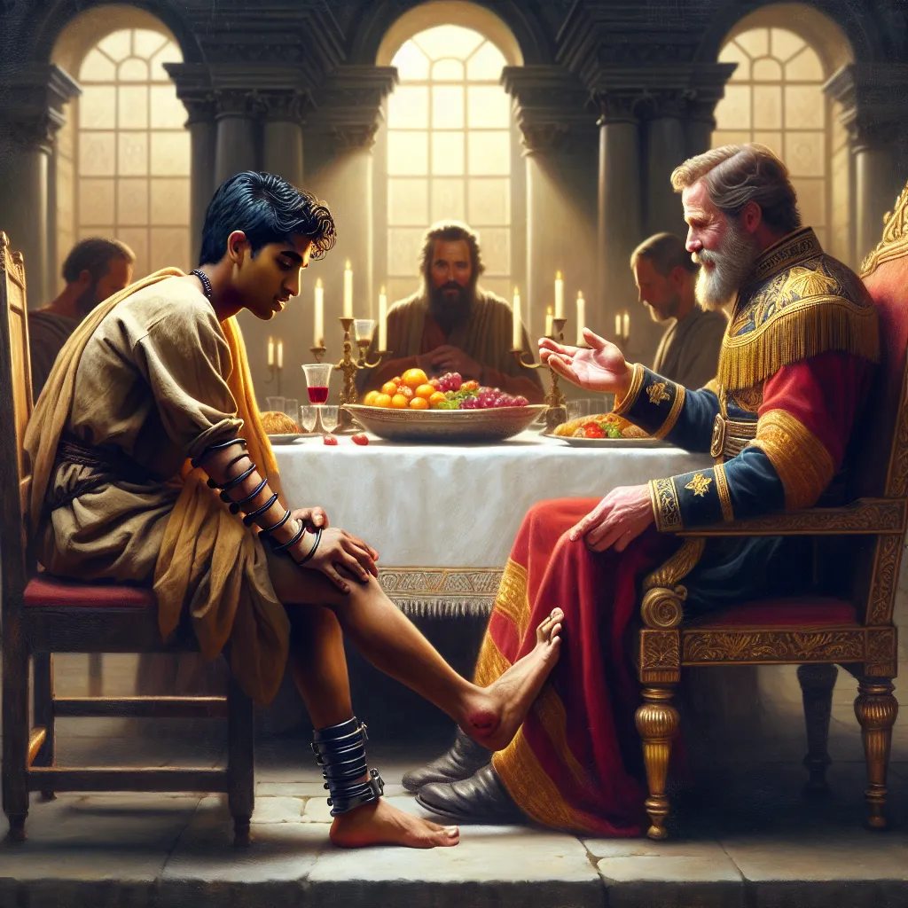 O neto deficiente de Saul que recebeu a gra├ºa do rei Davi