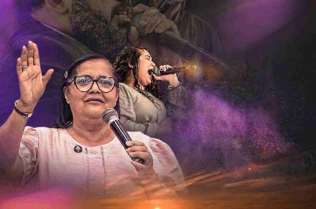 Cristina Maranhão ministra em culto da Igreja Missão Global