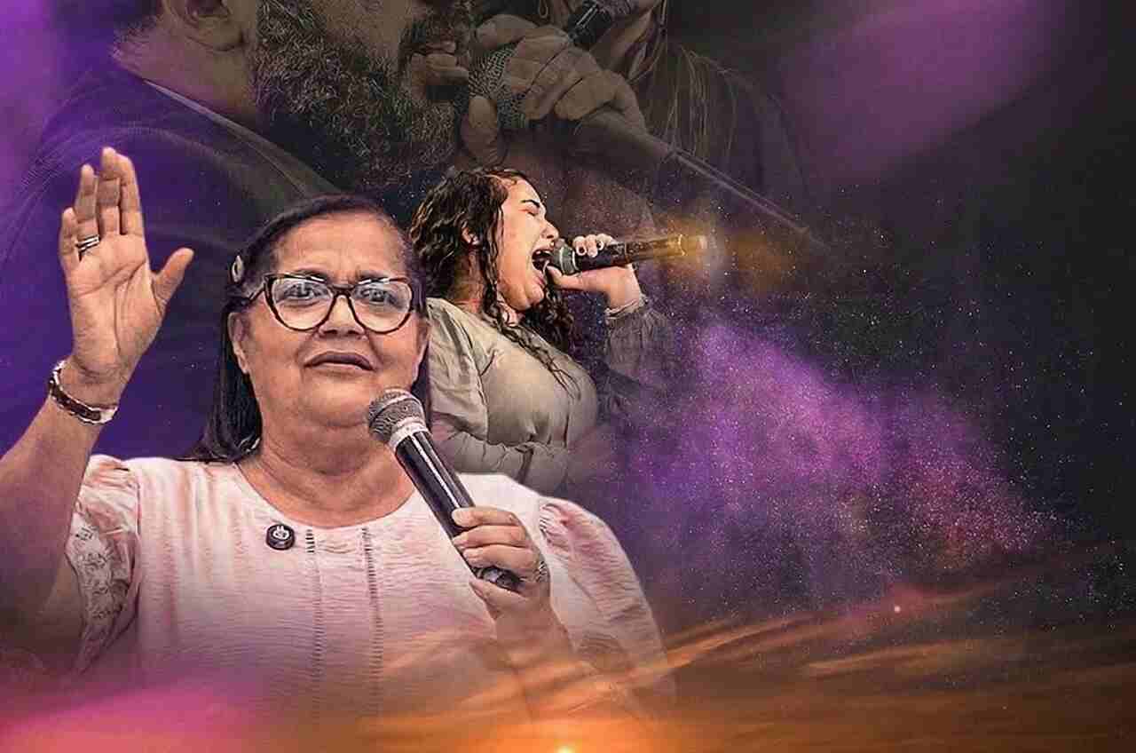 Cristina Maranhão ministra em culto da Igreja Missão Global