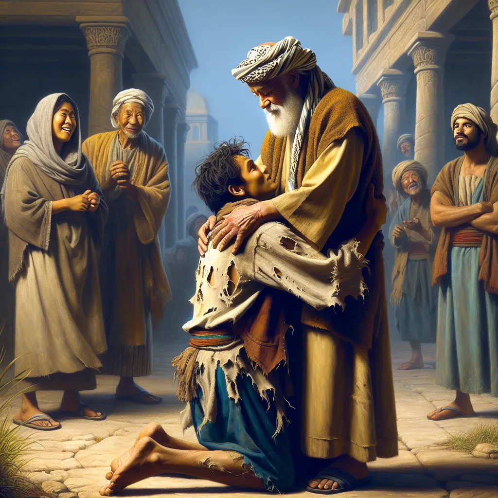 Personagem da par├íbola sobre arrependimento e perd├úo