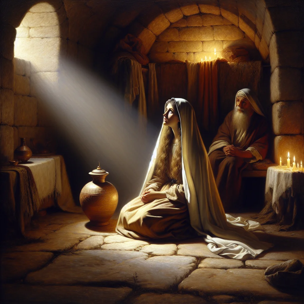 A mulher que escolheu a melhor parte aos p├®s de Jesus