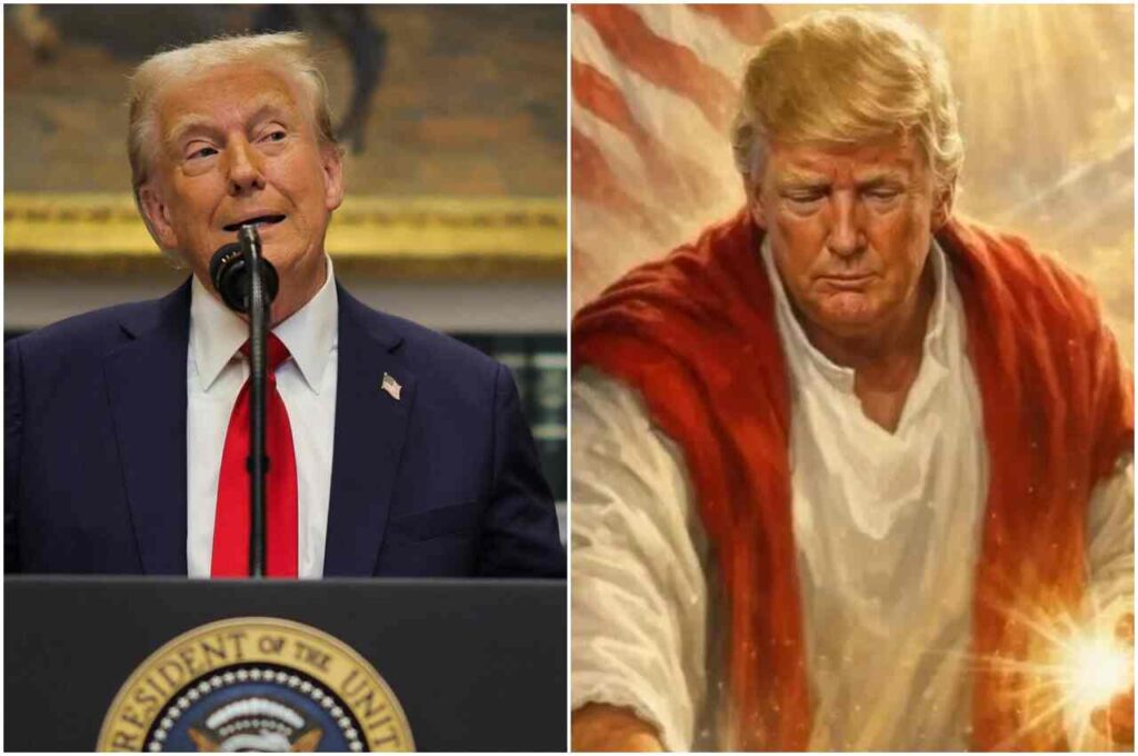 Trump Apaga Imagem Divina Após Críticas de Líderes Religiosos
