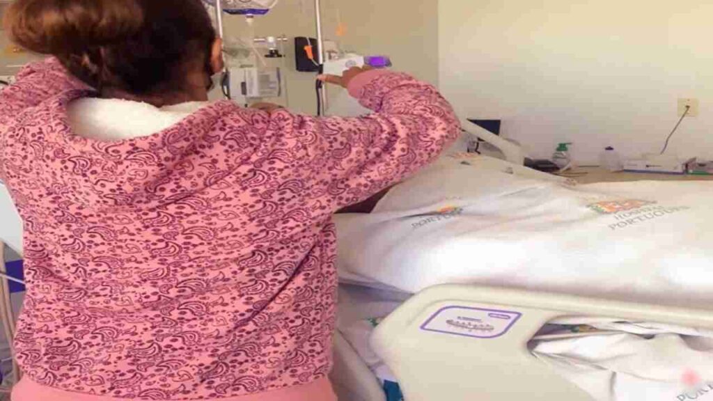 Amanda Wanessa: imagem no hospital emociona internautas